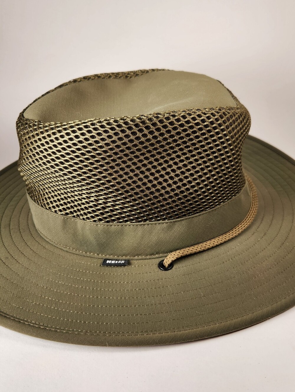 REI Sun Hat Large Khaki Green Nylon Mesh Hiking Outdoors Unisex